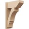 Ekena Millwork 7 1/2-in W x 16-in D x 24-in H Balboa Slat Rough Cedar Woodgrain TimberThane Outlooker, Primed Tan OUTUR075X16X24BOA24RCPR - alternate 1